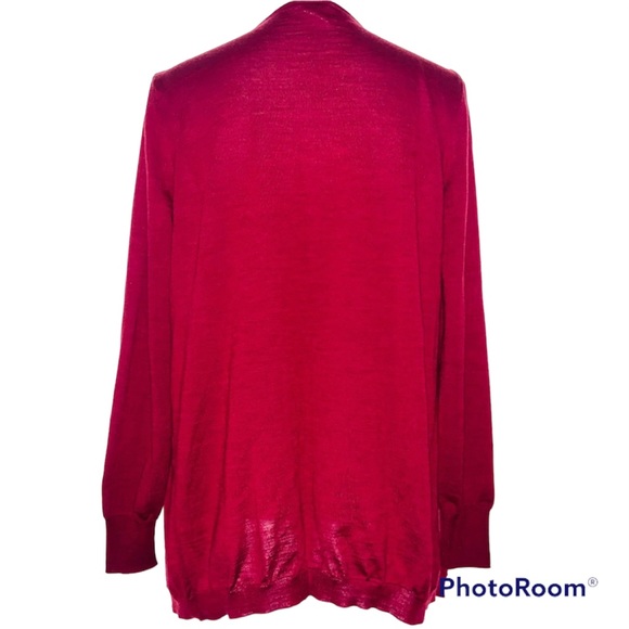 Oscar de la Renta burgundy cardigan - Picture 3 of 7